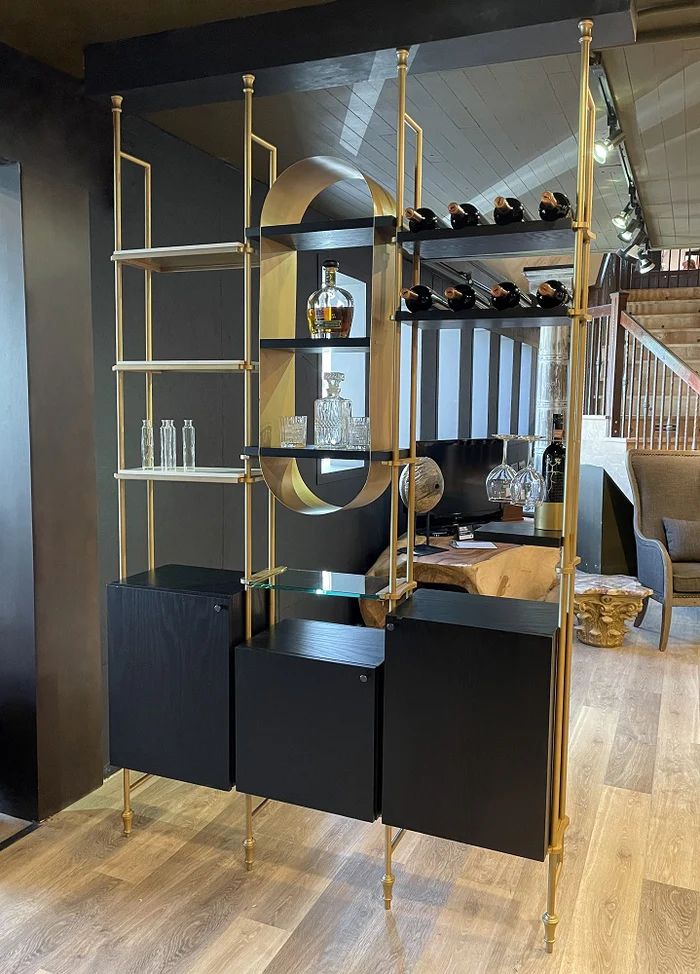 Customised metal display cabinets