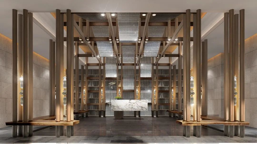 LeadMC Hotel Indoor Suite TV Niche Cabinet Project in China