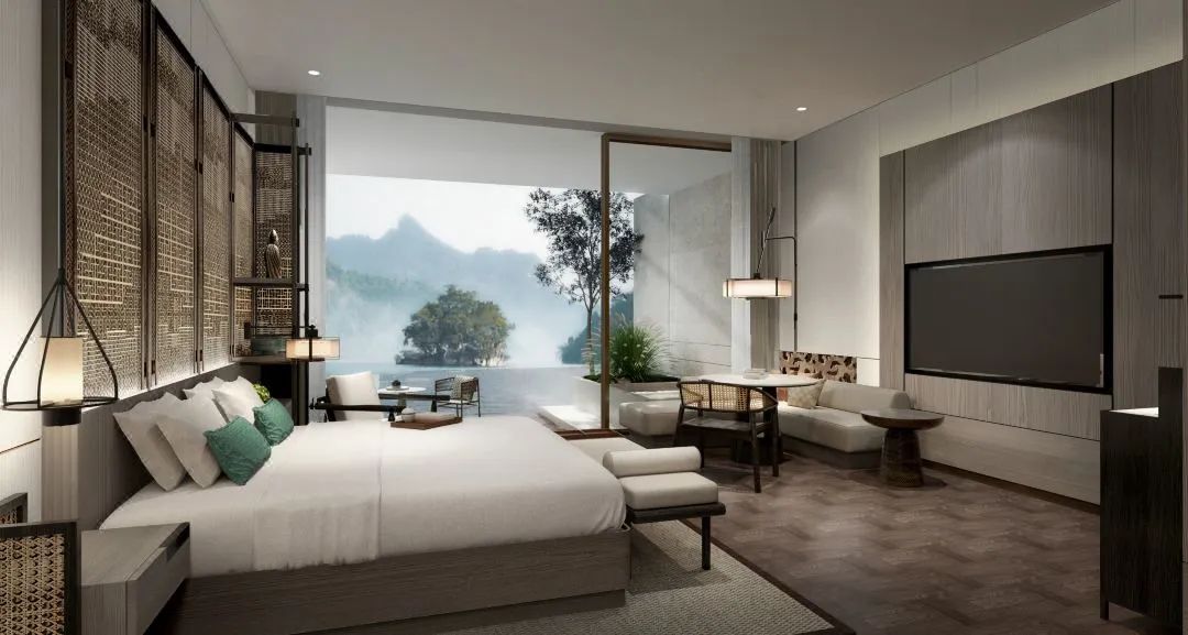 LeadMC Hotel Indoor Suite TV Niche Cabinet Project in China